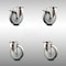 Service Caster 5 Inch 316SS Gray Polyurethane Wheel Swivel Top Plate Caster Lock Brakes, 2PK SCC-SS316TTL20S514-PPUB-2-S-2 - alternate 1